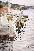 Anders Zorn vagskvalp oil painting on canvas